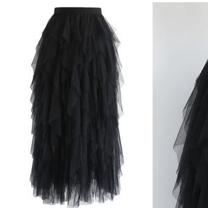 Black Tulle Skirt